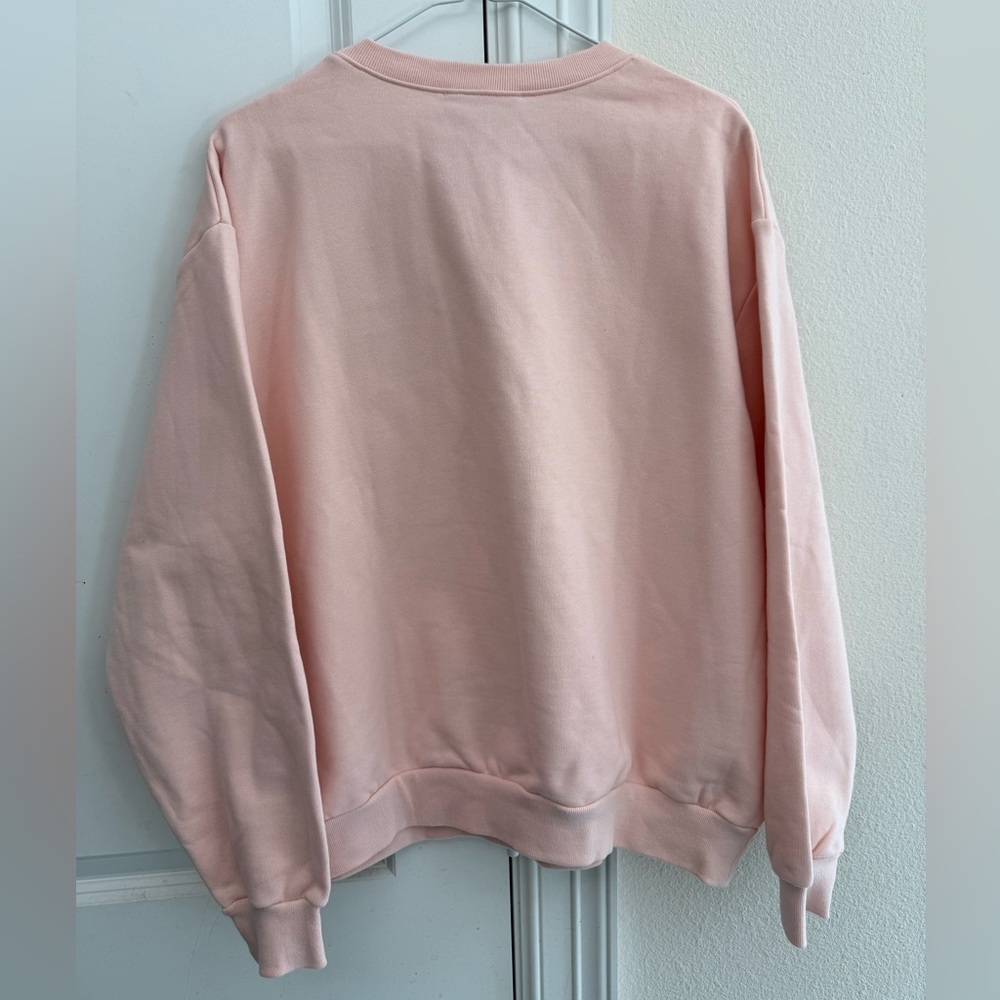 Mansur Gavriel Blush Pink Sweatshirt New Size M - Picture 2 of 5